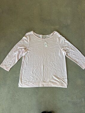 Light Pink Lightweight Pullover Sweater